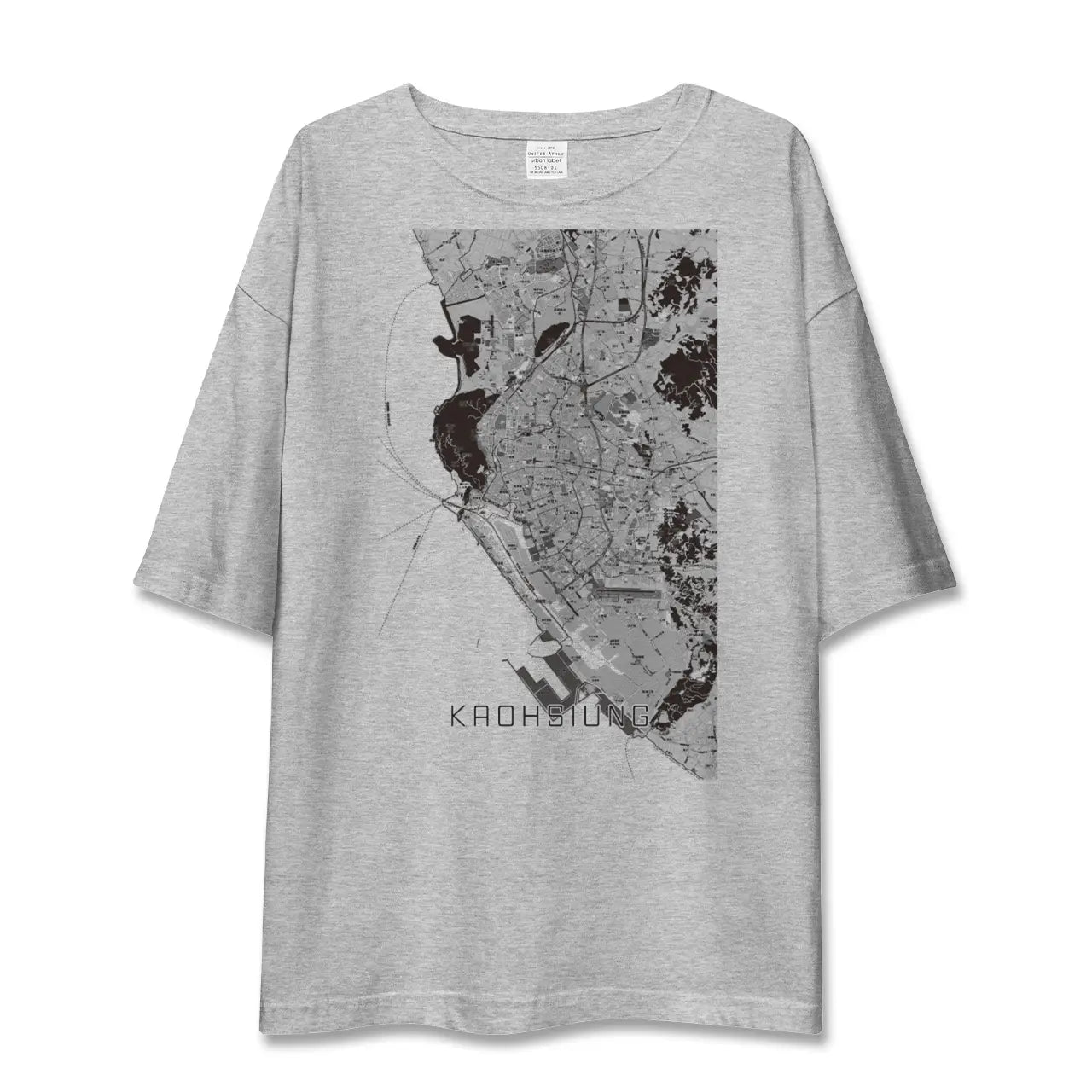 【高雄（台湾）】地図柄ビッグシルエットTシャツ