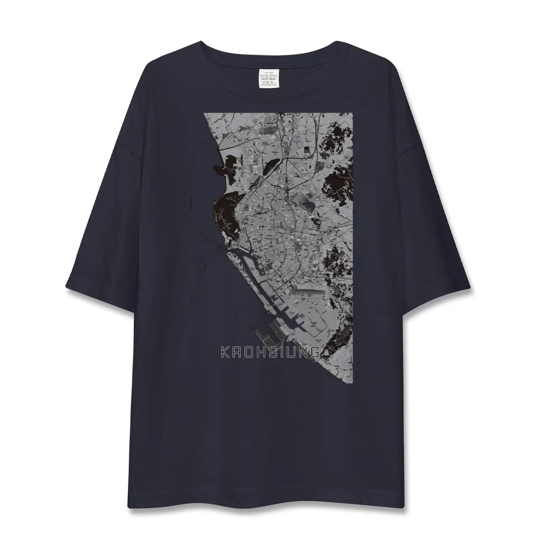 【高雄(台湾)】地図柄ビッグシルエットTシャツ