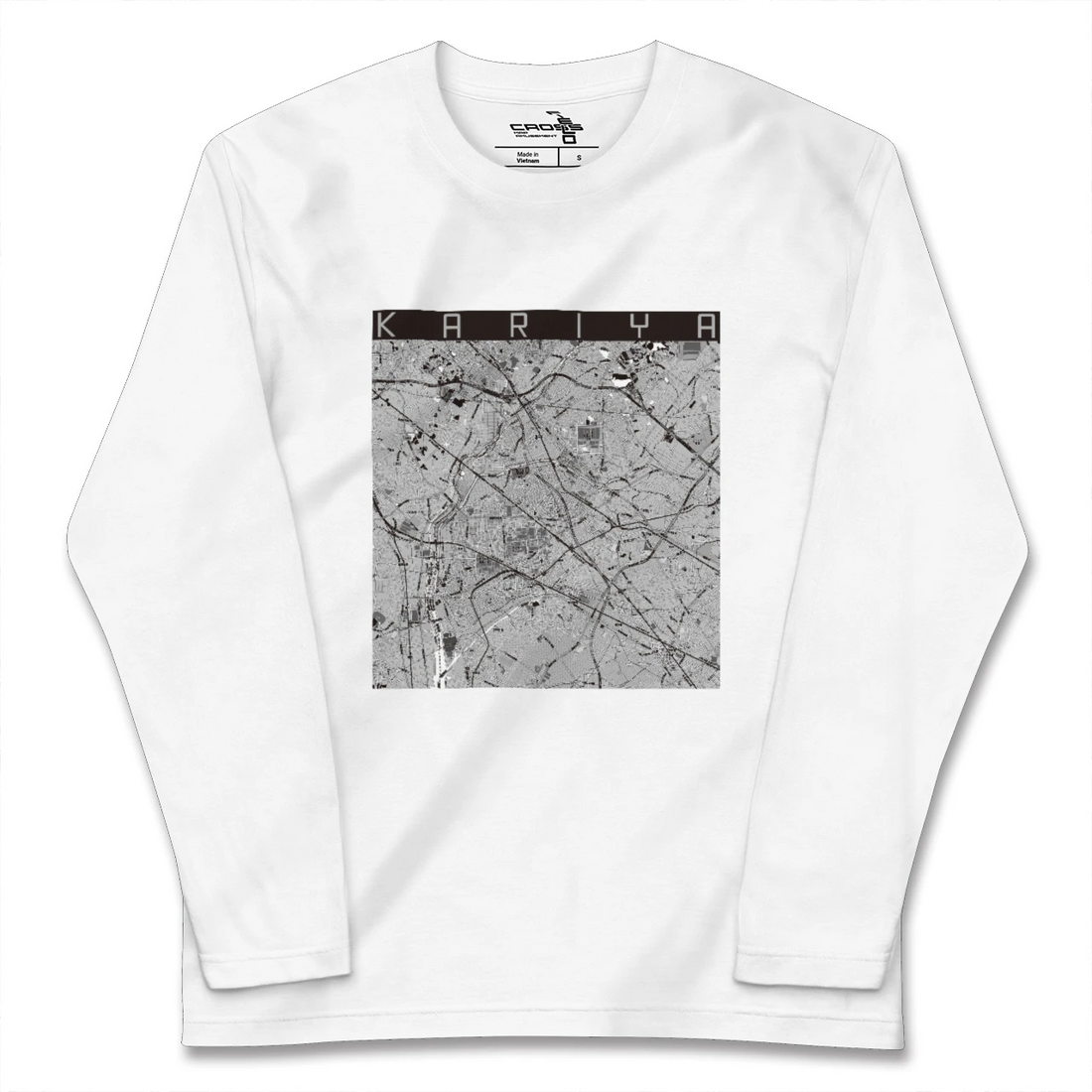 【刈谷(愛知県)】地図柄ロングスリーブTシャツ