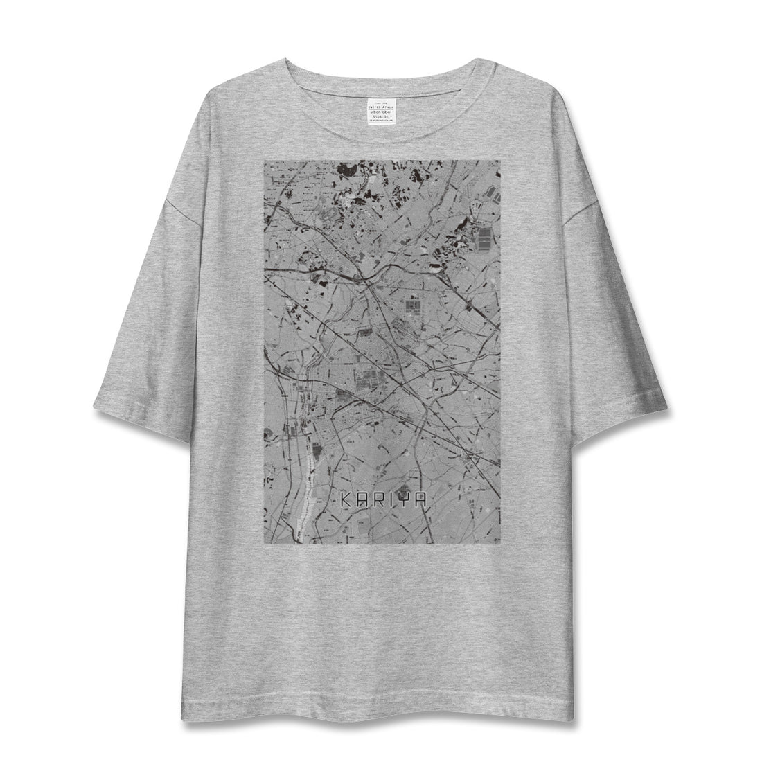 【刈谷（愛知県）】地図柄ビッグシルエットTシャツ