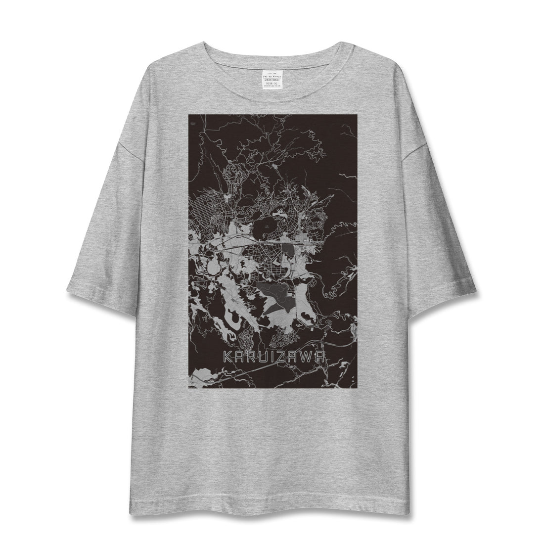 【軽井沢（長野県）】地図柄ビッグシルエットTシャツ