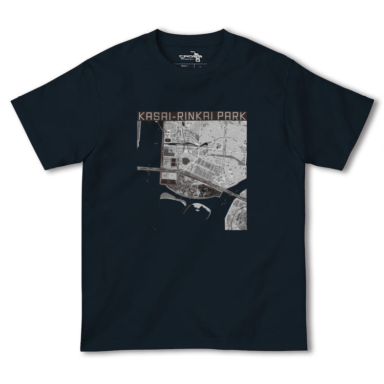 【葛西臨海公園（東京都）】地図柄ヘビーウェイトTシャツ
