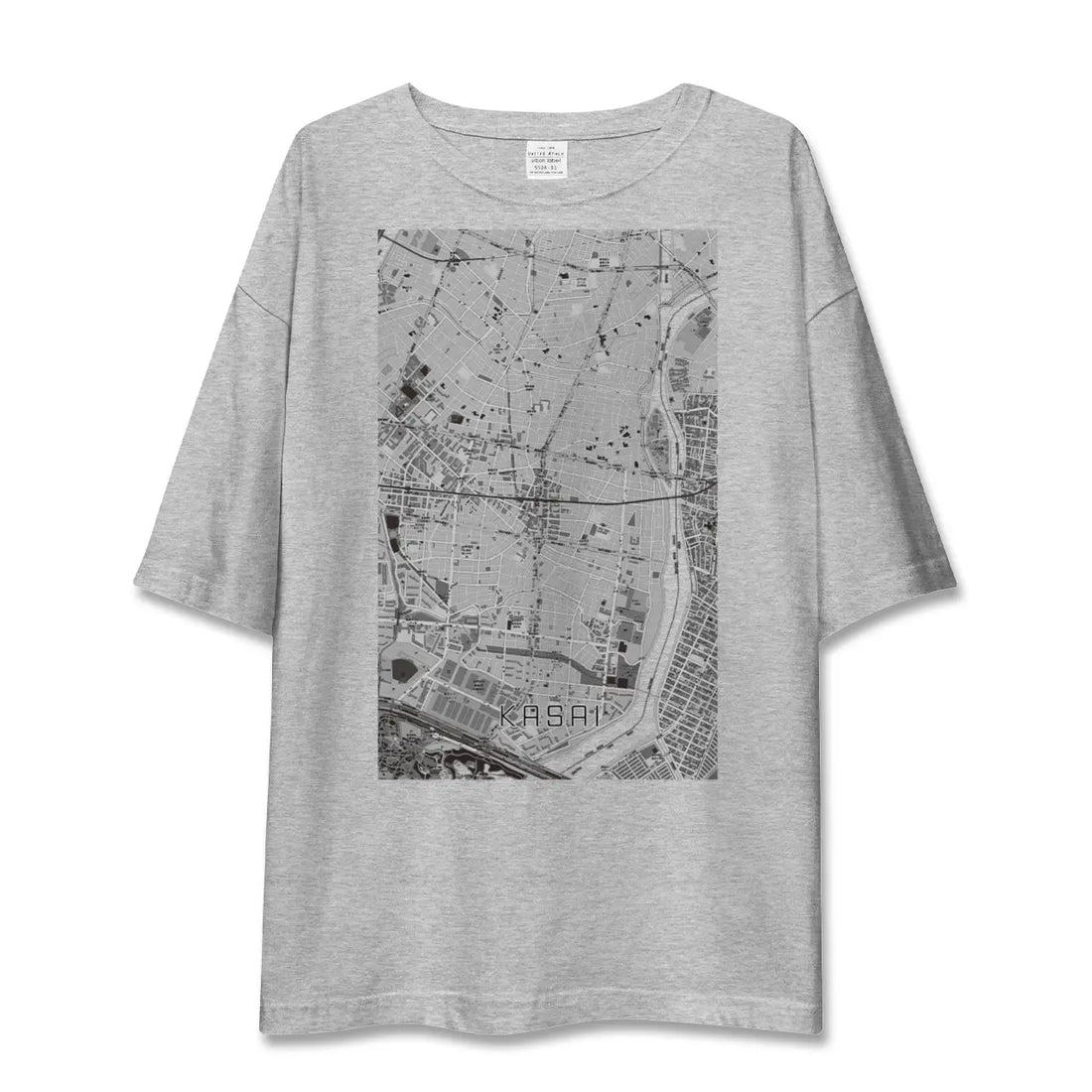 【葛西（東京都）】地図柄ビッグシルエットTシャツ