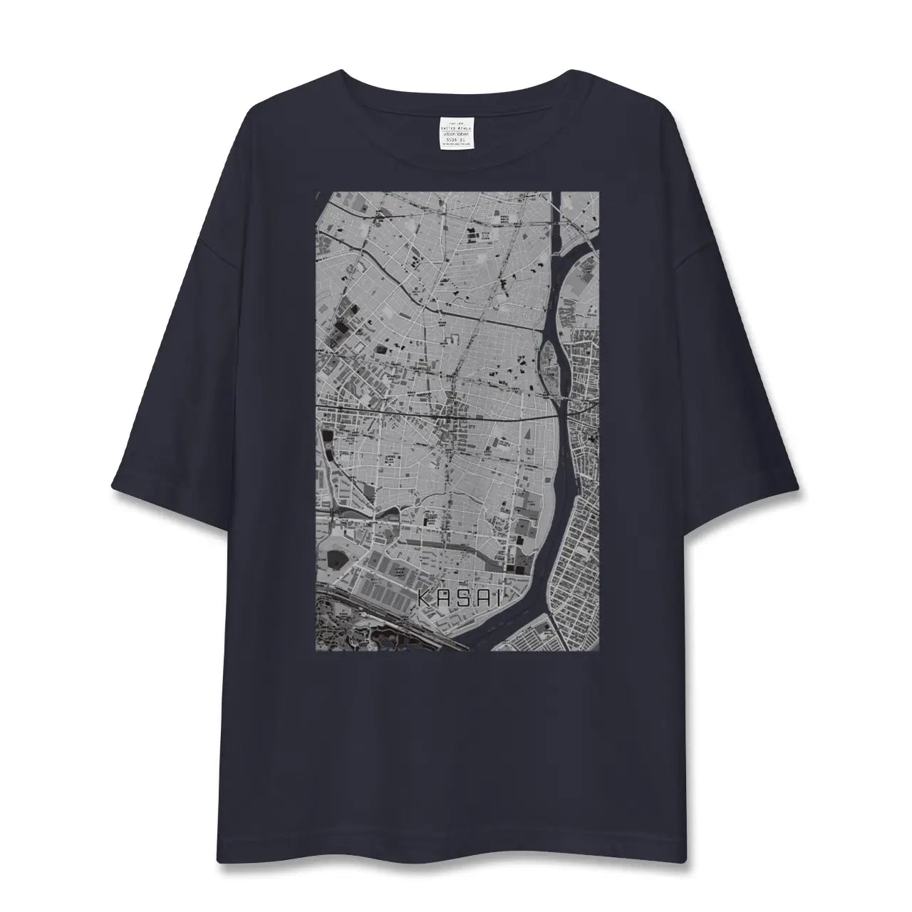 【葛西（東京都）】地図柄ビッグシルエットTシャツ