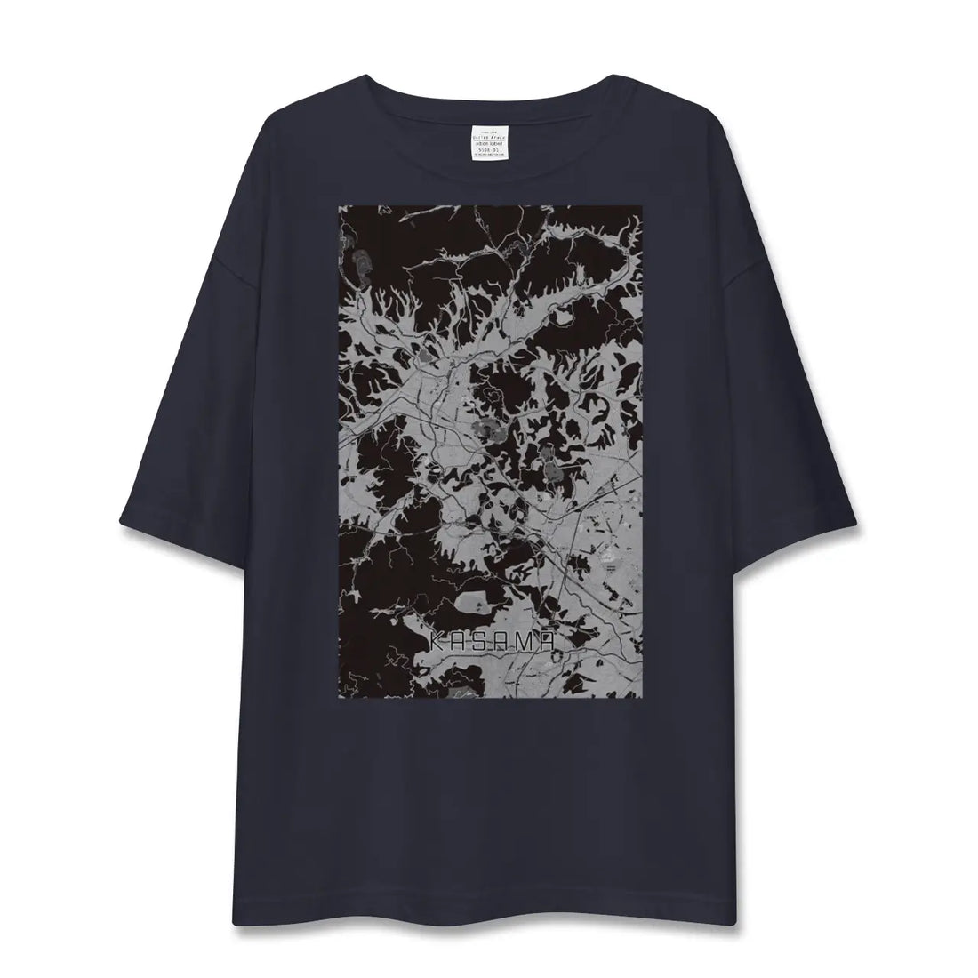 【笠間(茨城県)】地図柄ビッグシルエットTシャツ