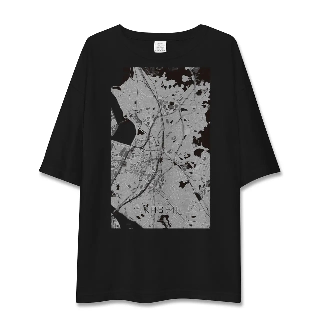 【香椎（福岡県）】地図柄ビッグシルエットTシャツ