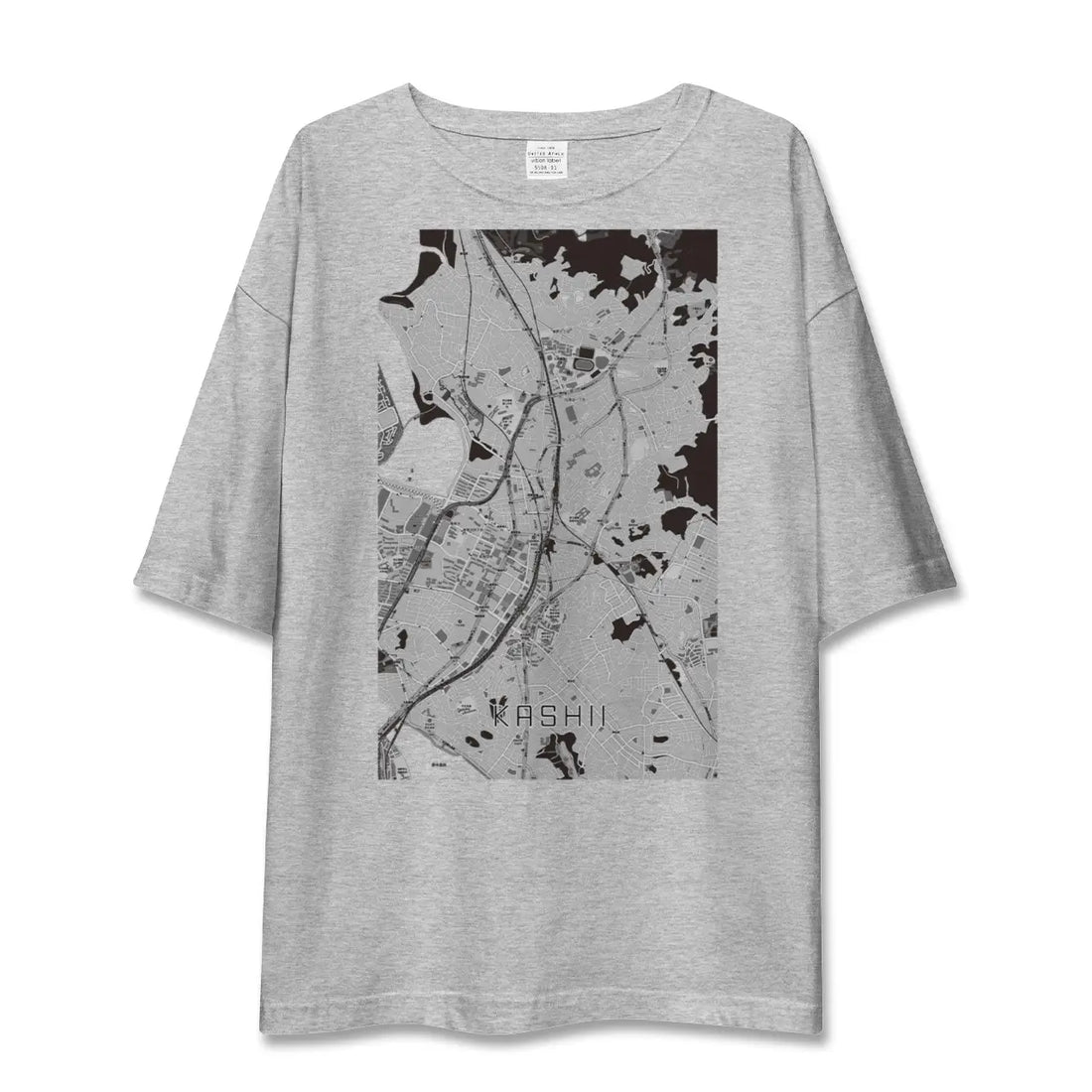 【香椎（福岡県）】地図柄ビッグシルエットTシャツ