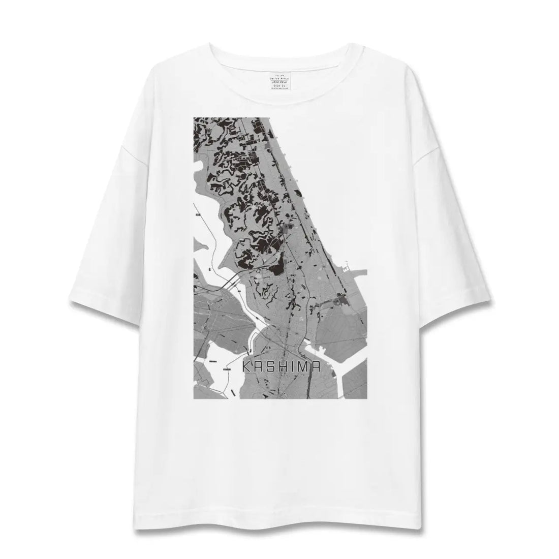 【鹿島(茨城県)】地図柄ビッグシルエットTシャツ
