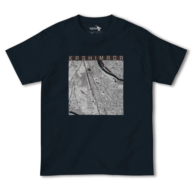 【鹿島田（神奈川県）】地図柄ヘビーウェイトTシャツ