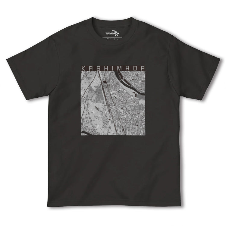【鹿島田（神奈川県）】地図柄ヘビーウェイトTシャツ