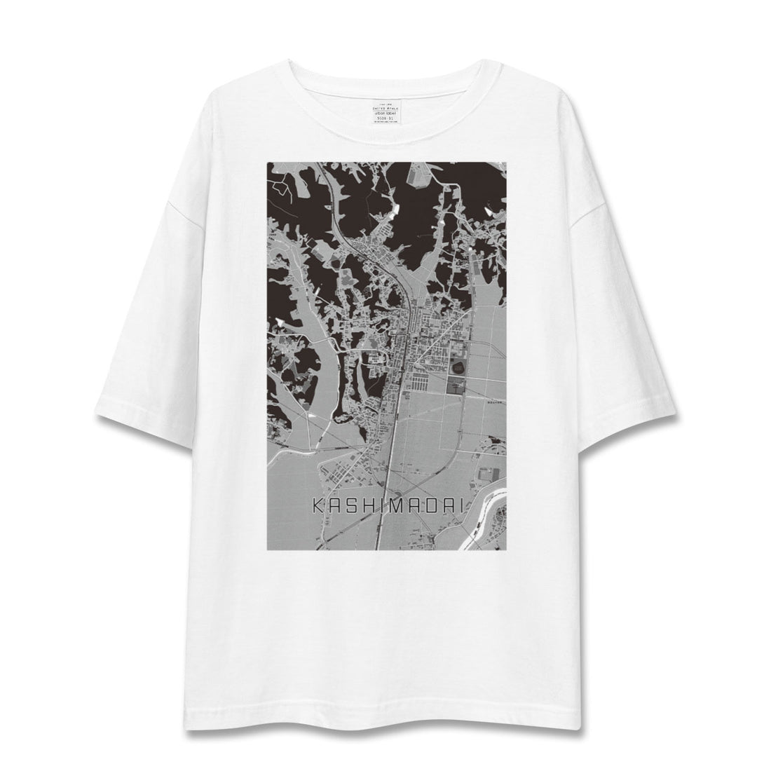 【鹿島台(宮城県)】地図柄ビッグシルエットTシャツ