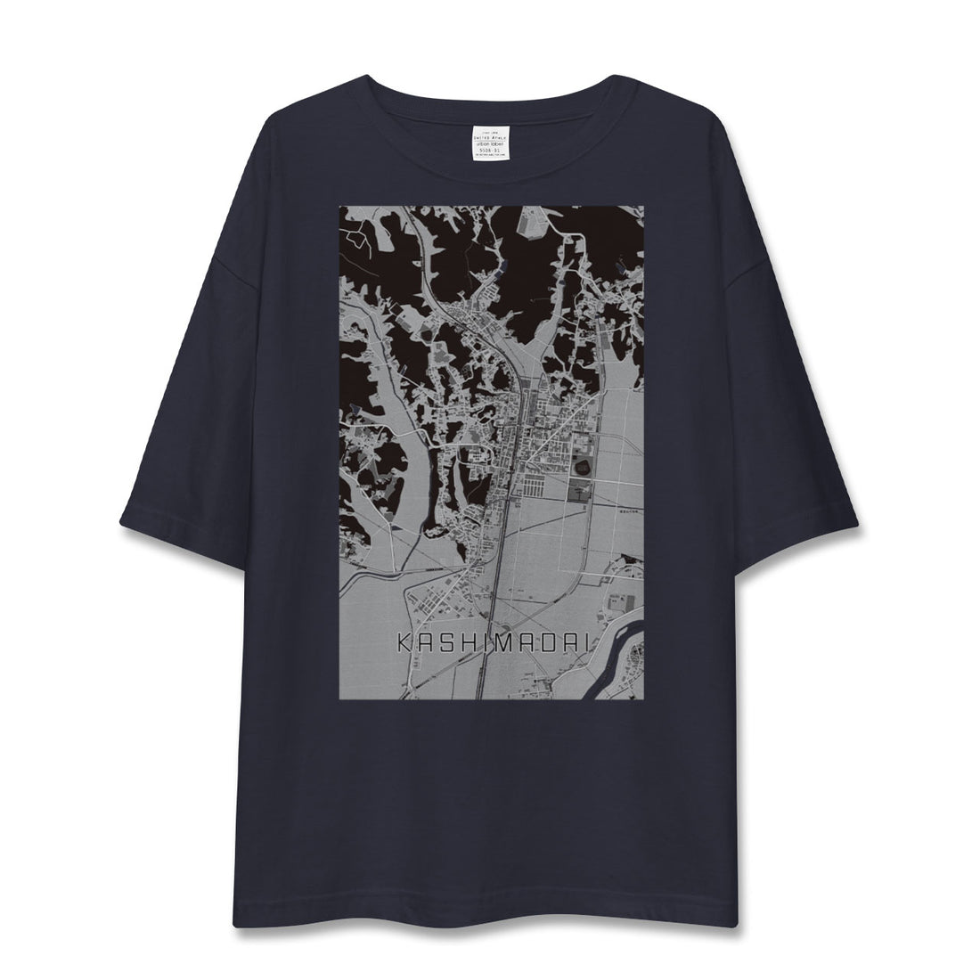 【鹿島台（宮城県）】地図柄ビッグシルエットTシャツ