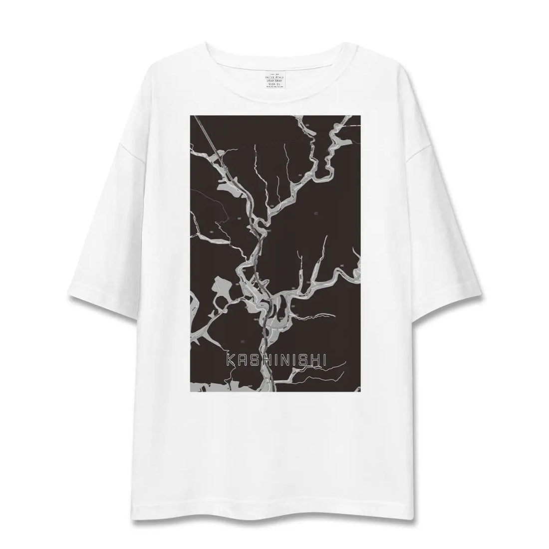 【樫西(岡山県)】地図柄ビッグシルエットTシャツ