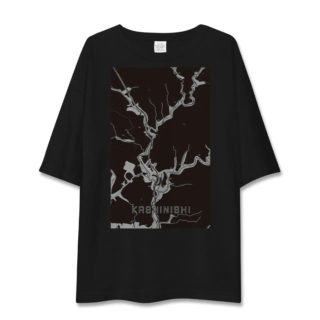 【樫西(岡山県)】地図柄ビッグシルエットTシャツ