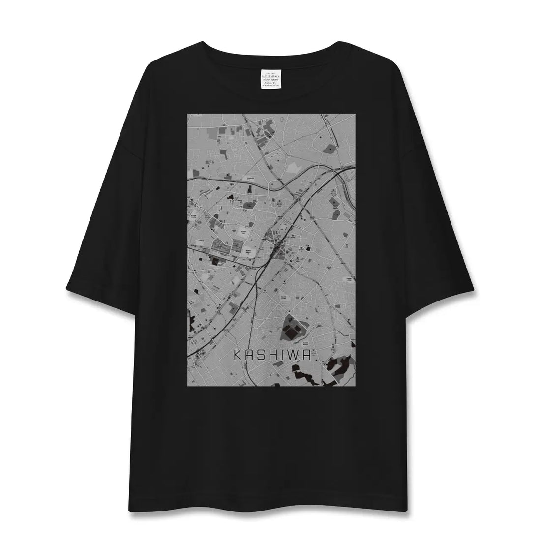 【柏（千葉県）】地図柄ビッグシルエットTシャツ