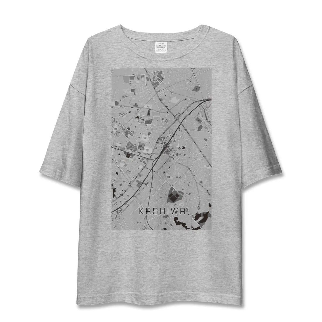 【柏（千葉県）】地図柄ビッグシルエットTシャツ