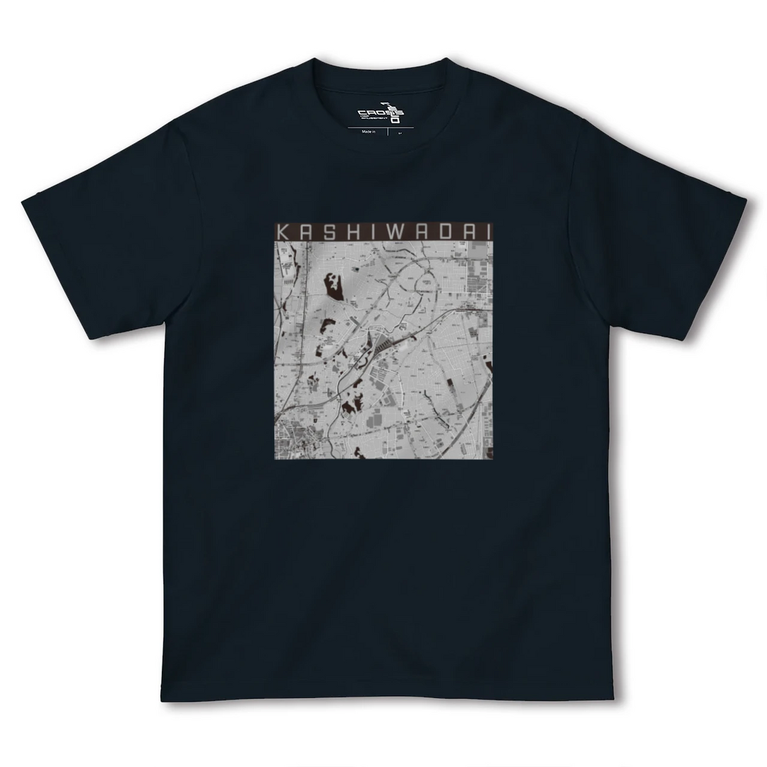 【かしわ台(神奈川県)】地図柄ヘビーウェイトTシャツ