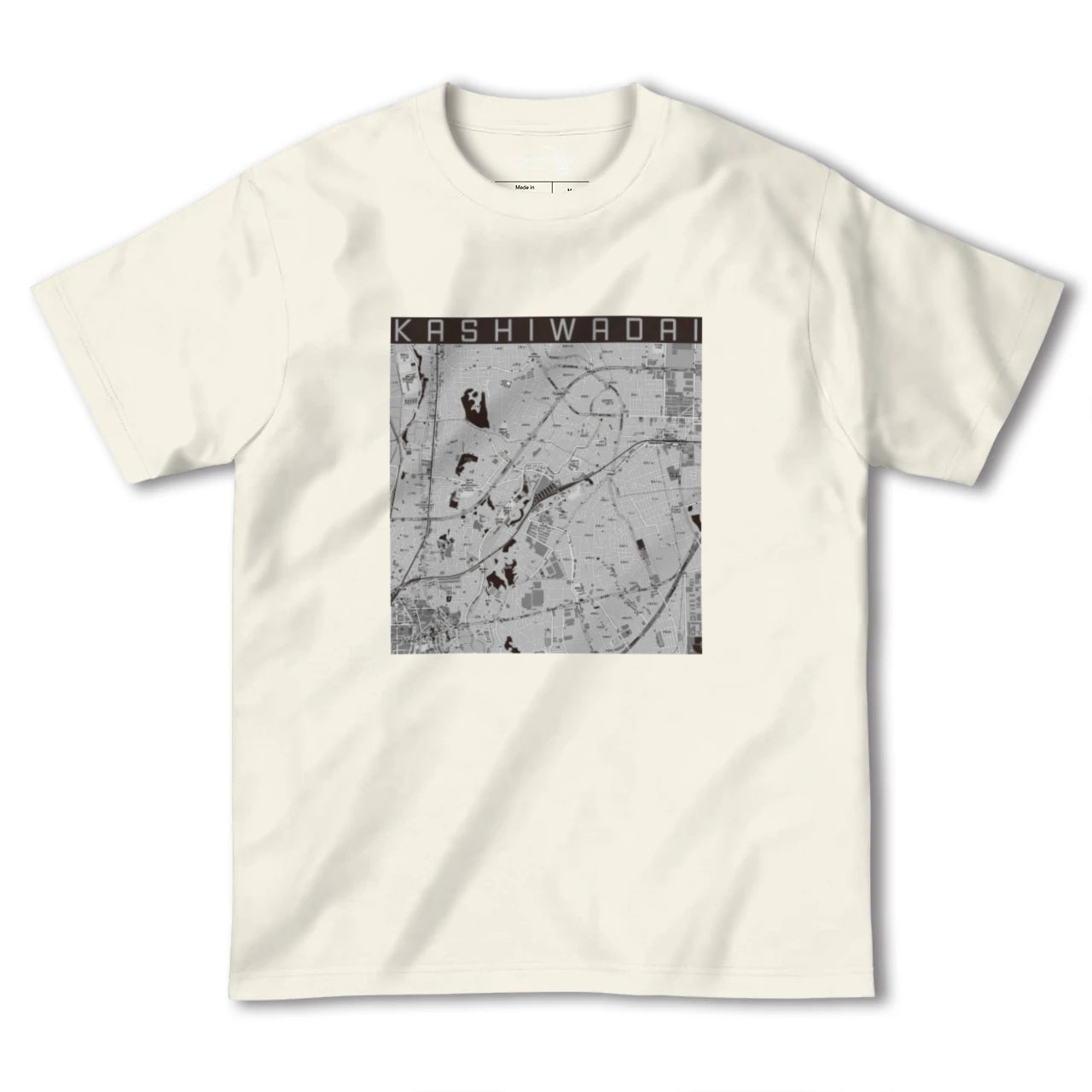 【かしわ台（神奈川県）】地図柄ヘビーウェイトTシャツ