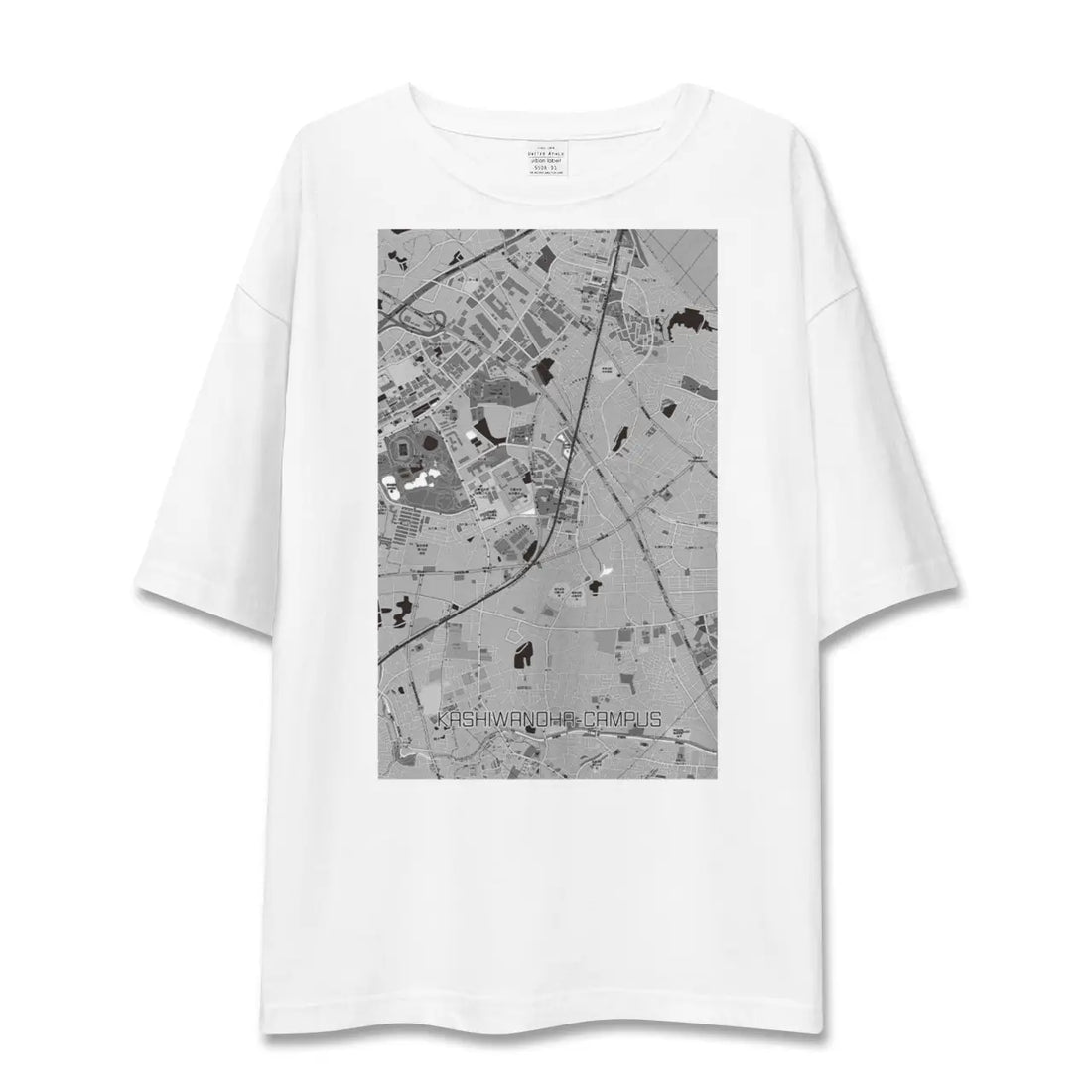 【柏の葉キャンパス（千葉県）】地図柄ビッグシルエットTシャツ