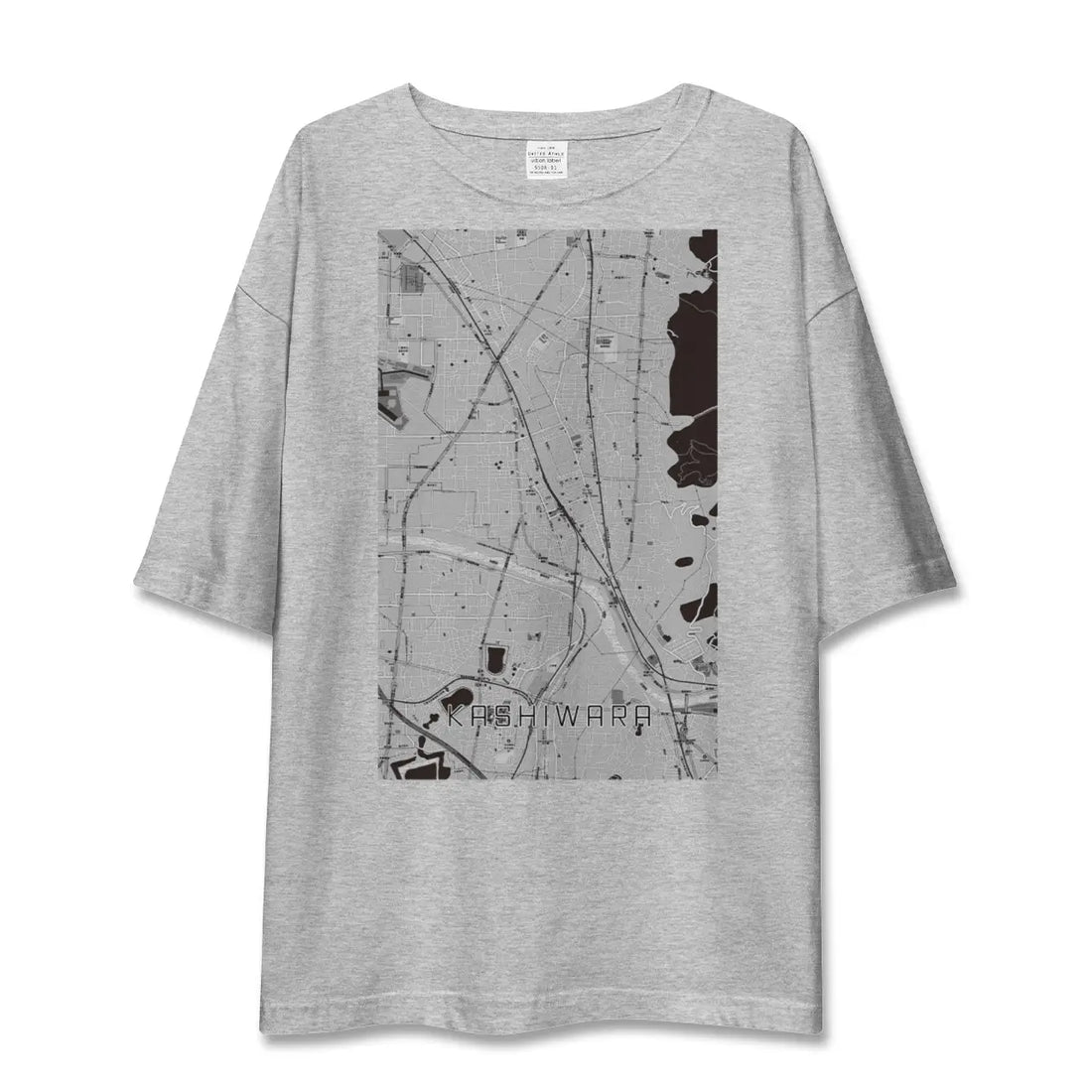 【柏原（大阪府）】地図柄ビッグシルエットTシャツ
