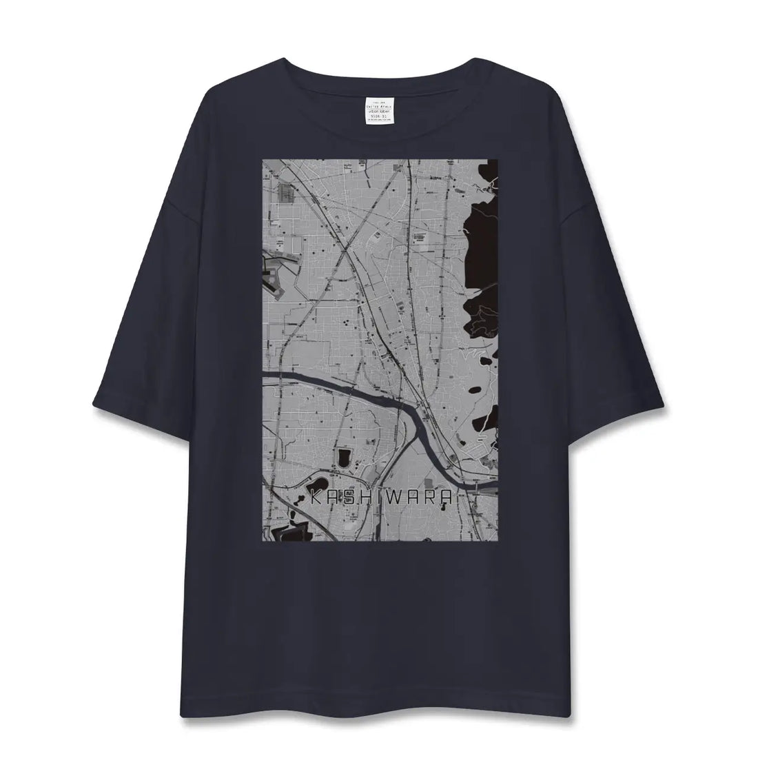 【柏原（大阪府）】地図柄ビッグシルエットTシャツ