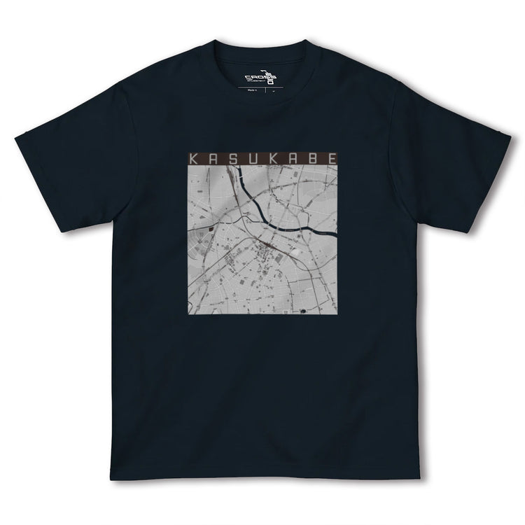 【春日部（埼玉県）】地図柄ヘビーウェイトTシャツ
