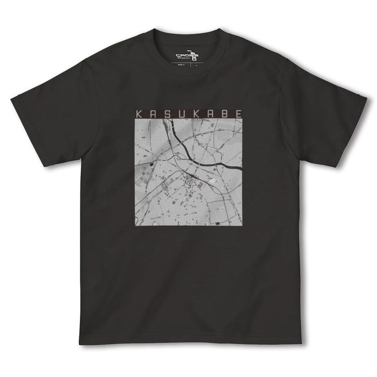 【春日部（埼玉県）】地図柄ヘビーウェイトTシャツ