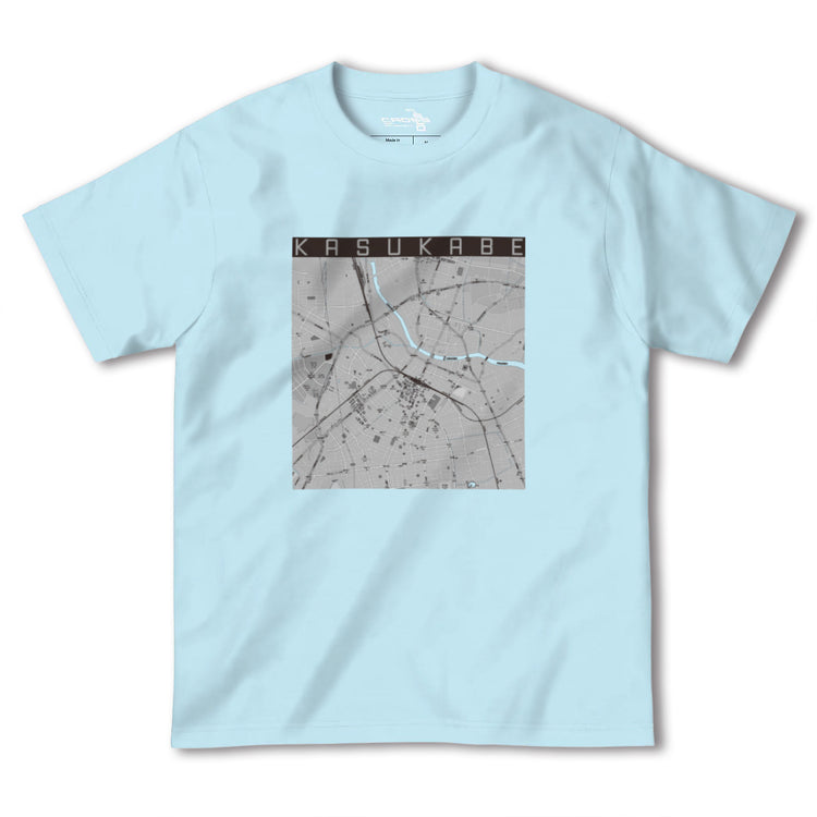 【春日部（埼玉県）】地図柄ヘビーウェイトTシャツ