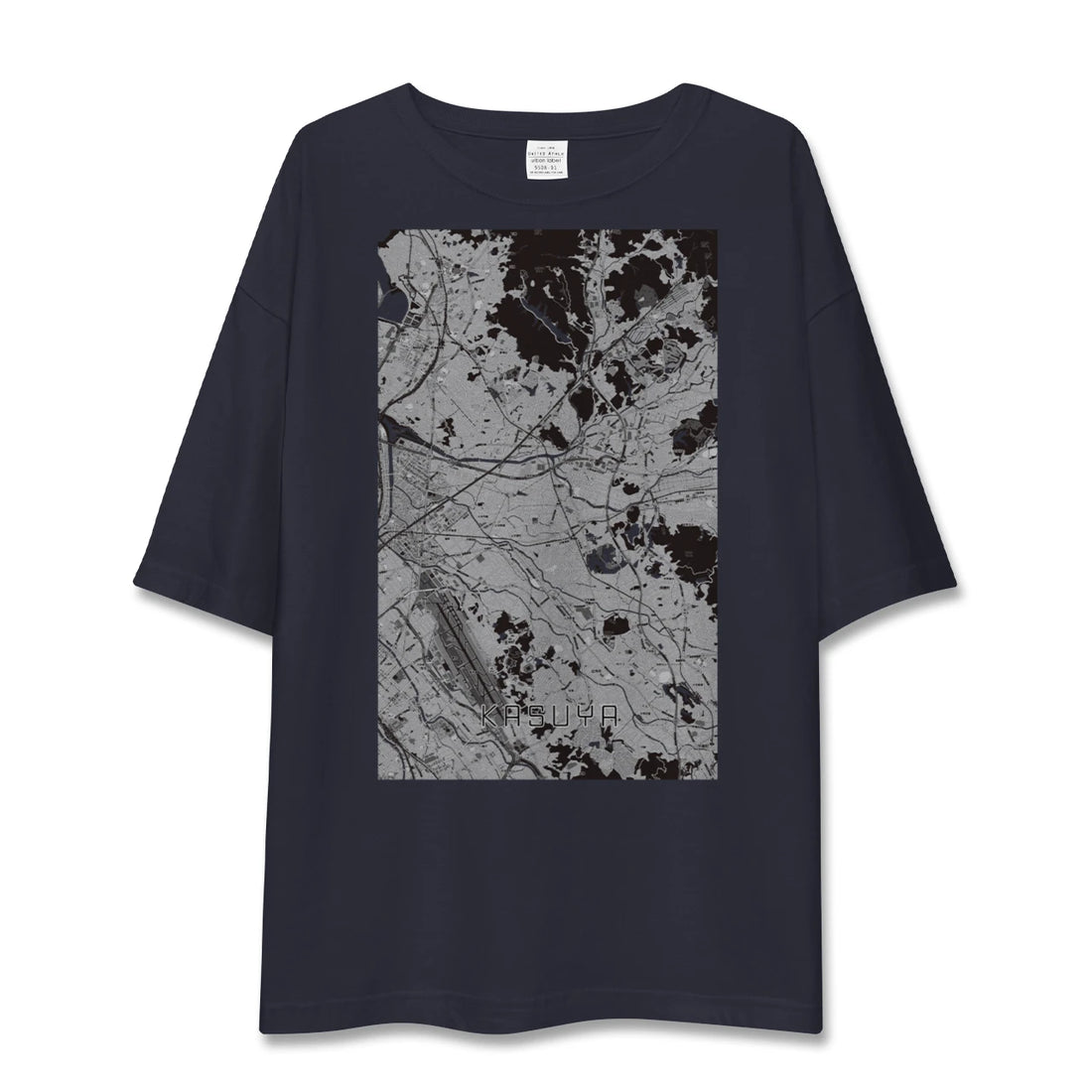 【粕屋（福岡県）】地図柄ビッグシルエットTシャツ