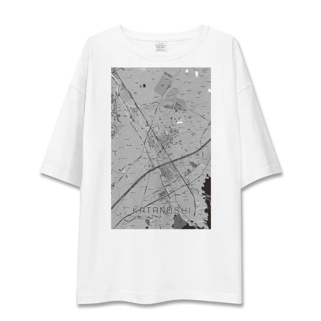【交野市(大阪府)】地図柄ビッグシルエットTシャツ