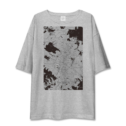 【カトマンズ（ネパール）】地図柄ビッグシルエットTシャツ