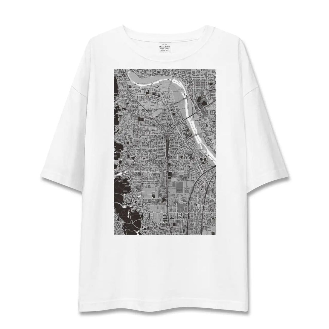 【桂(京都府)】地図柄ビッグシルエットTシャツ