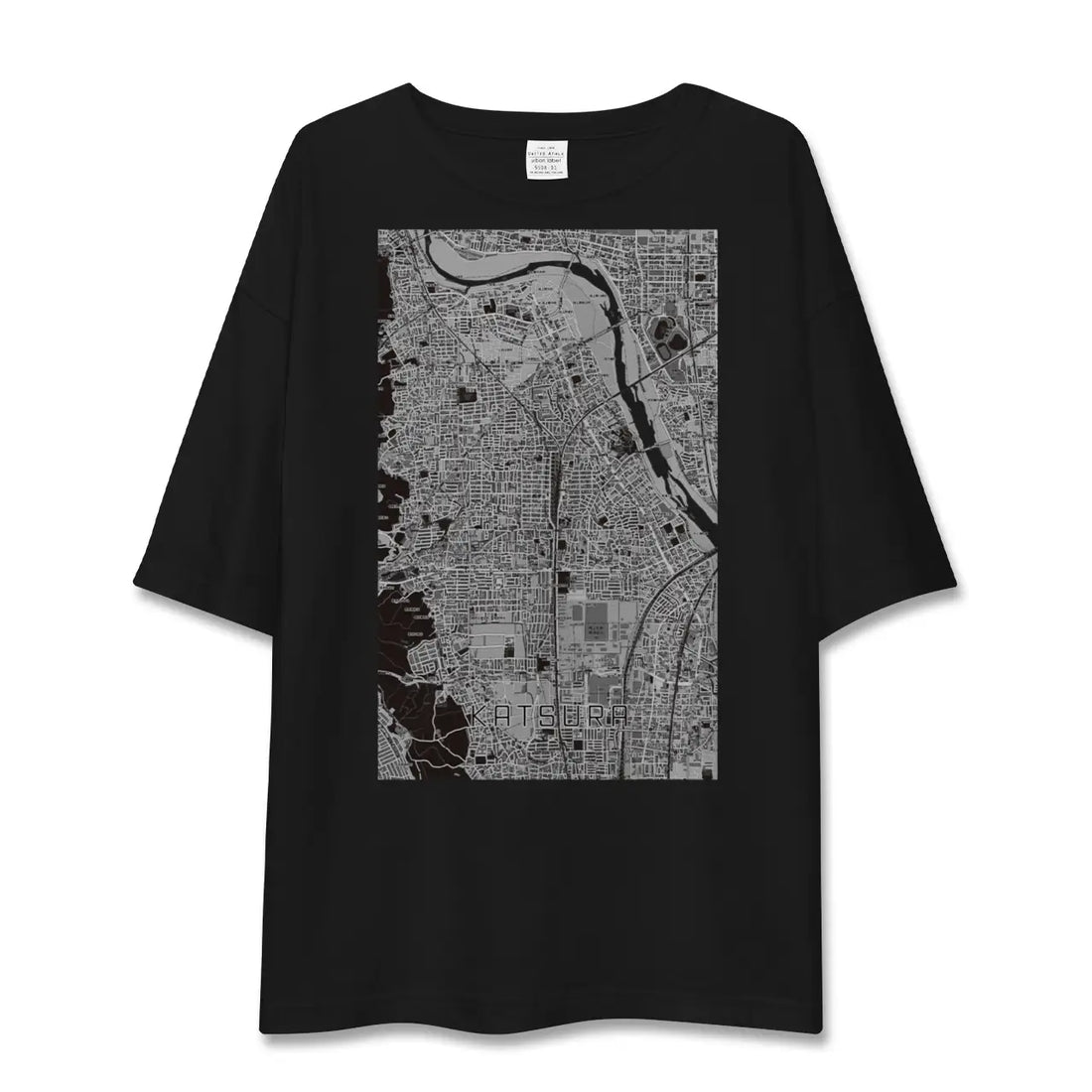 【桂(京都府)】地図柄ビッグシルエットTシャツ