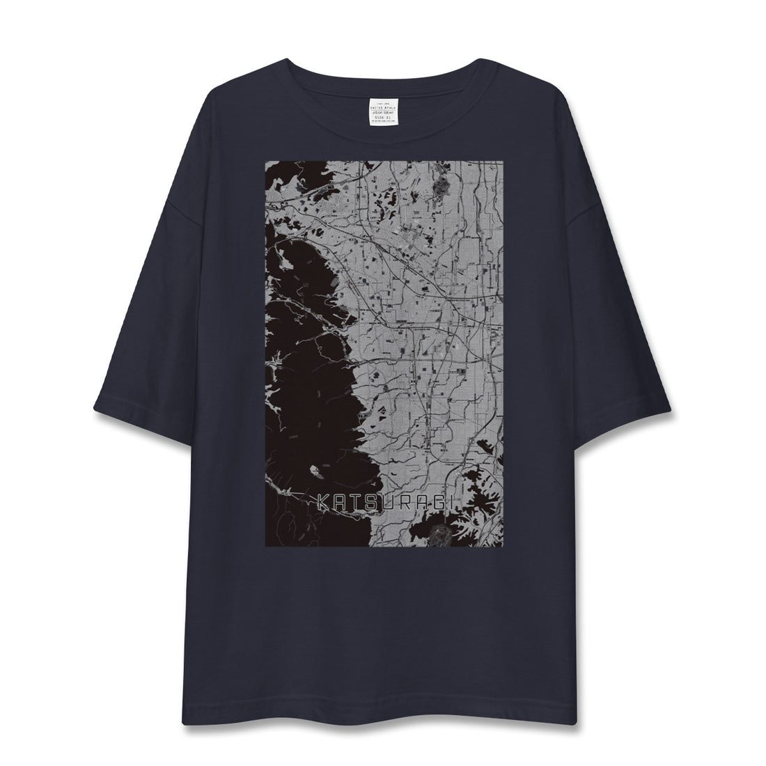 【葛城（奈良県）】地図柄ビッグシルエットTシャツ