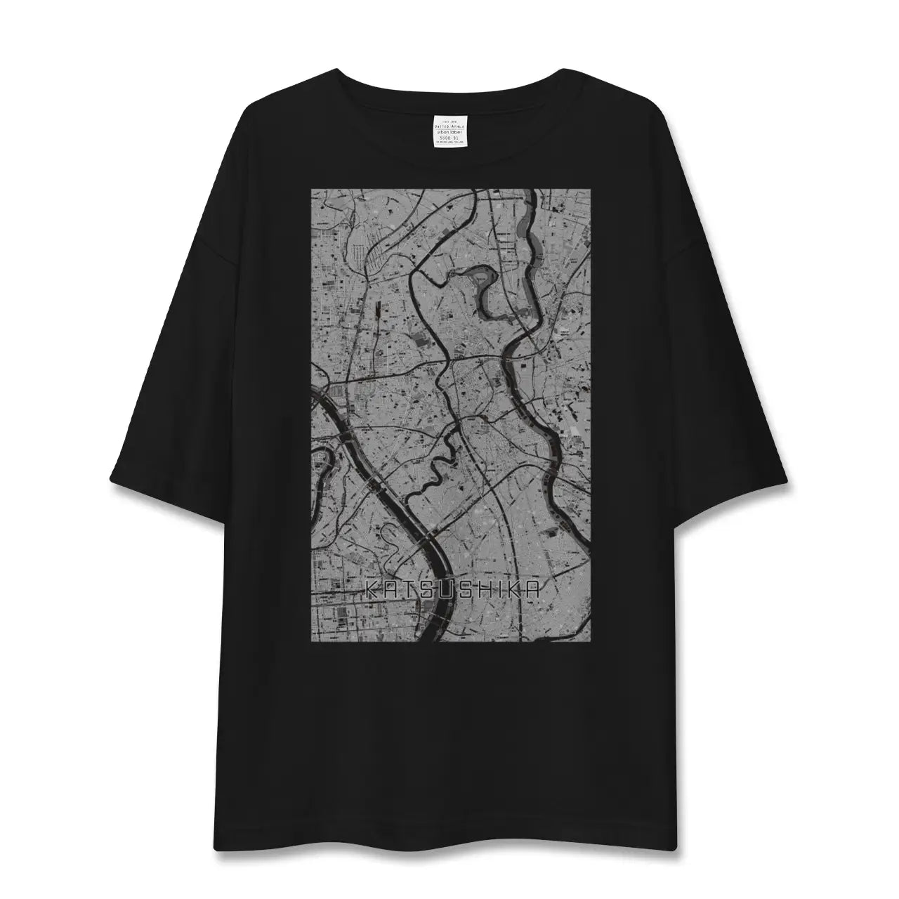 【葛飾（東京都）】地図柄ビッグシルエットTシャツ