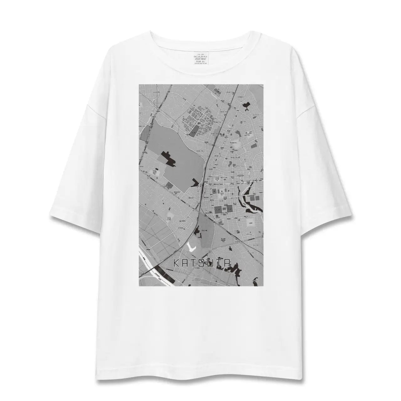 【勝田（茨城県）】地図柄ビッグシルエットTシャツ