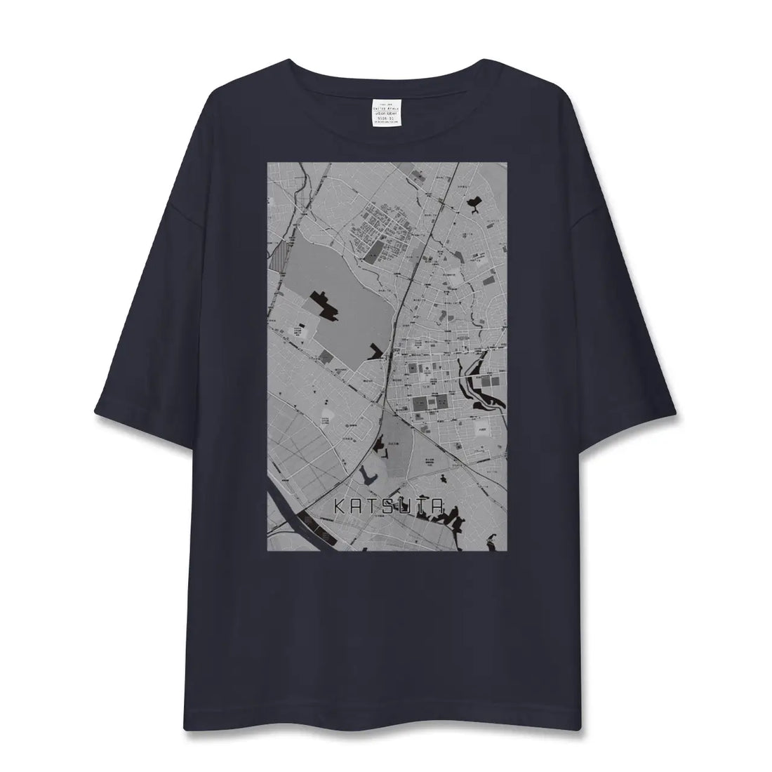 【勝田(茨城県)】地図柄ビッグシルエットTシャツ
