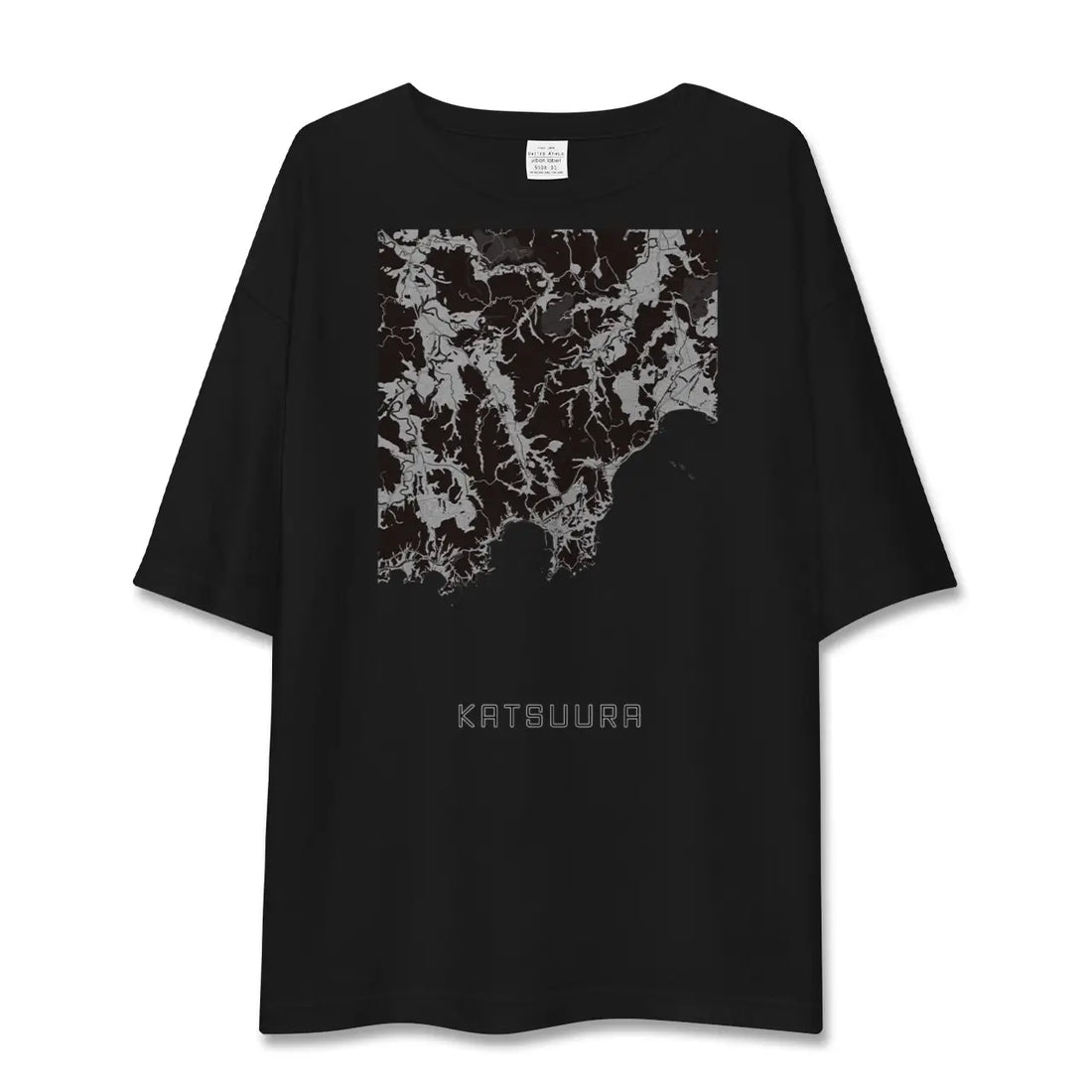 【勝浦（千葉県）】地図柄ビッグシルエットTシャツ