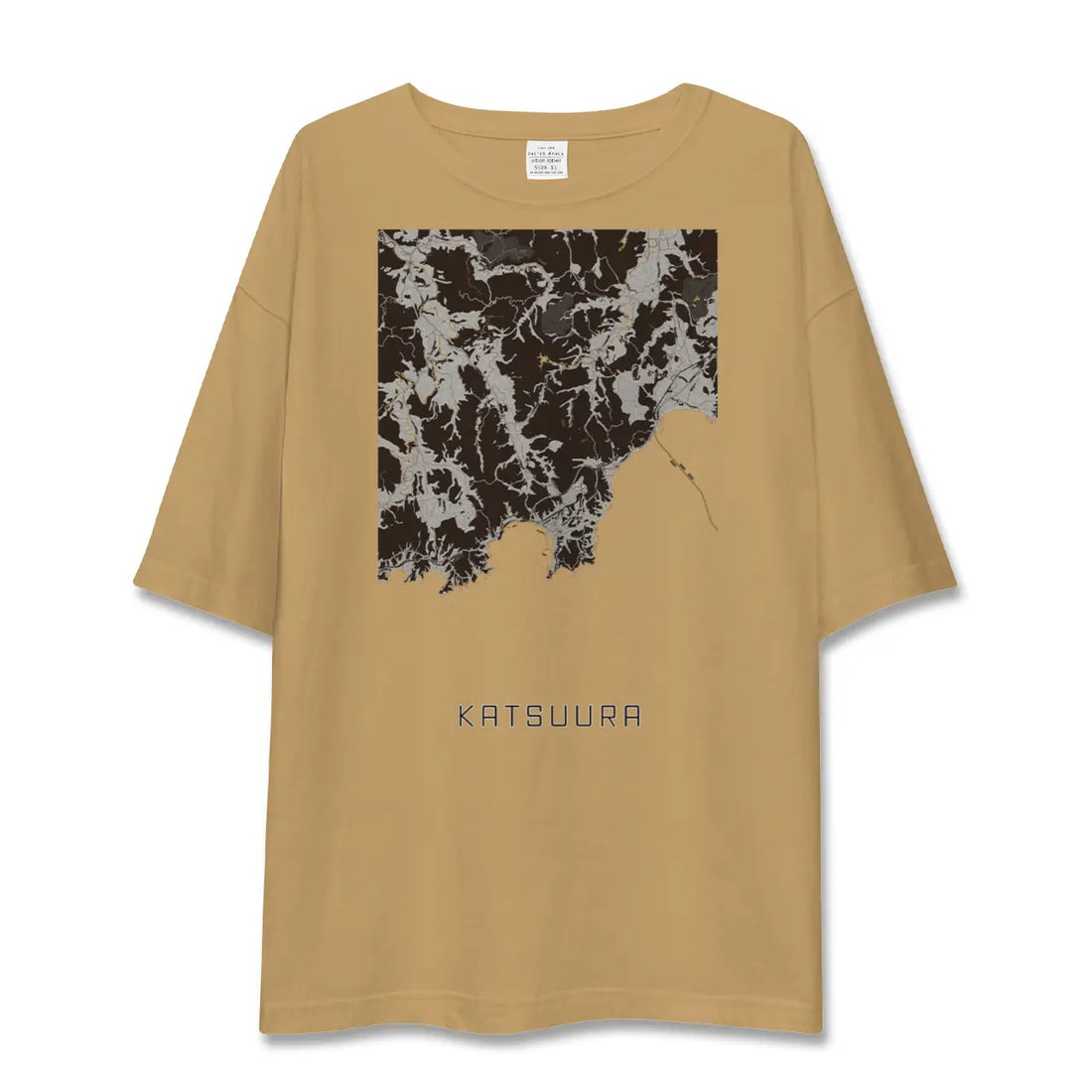 【勝浦(千葉県)】地図柄ビッグシルエットTシャツ