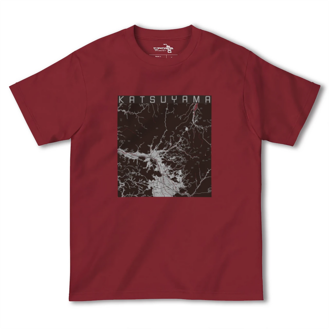 【勝山(福井県)】地図柄ヘビーウェイトTシャツ