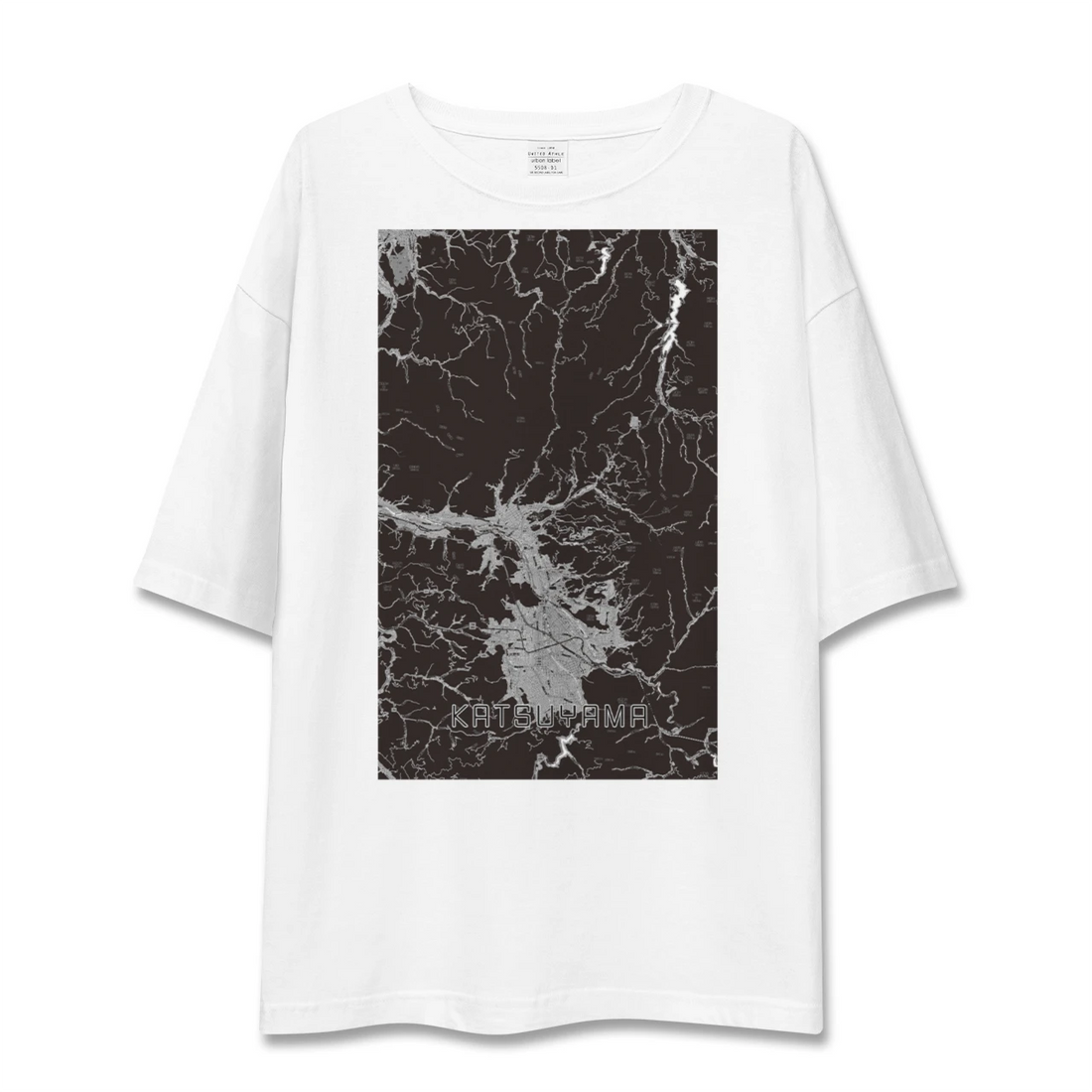 【勝山(福井県)】地図柄ビッグシルエットTシャツ