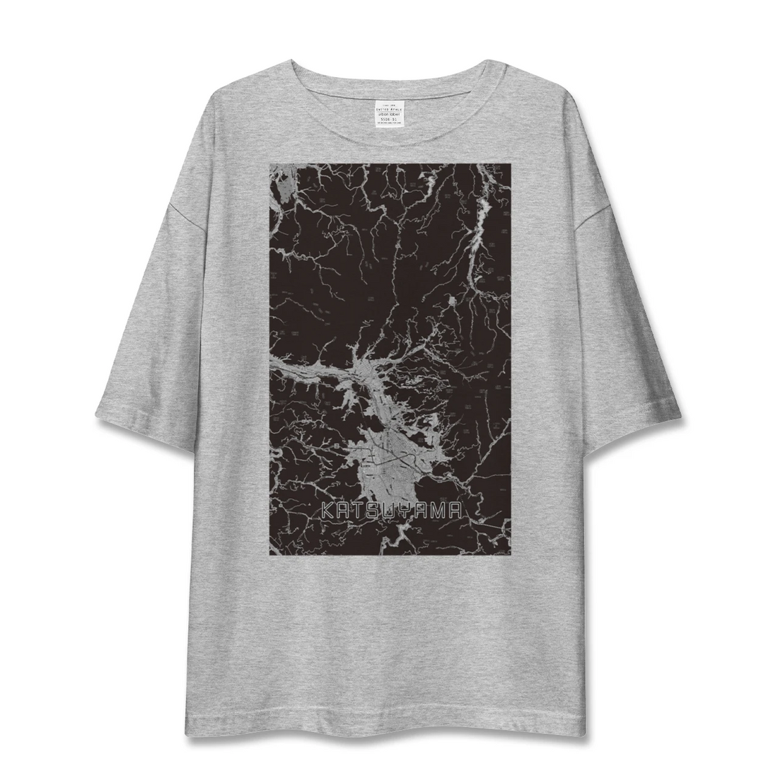 【勝山（福井県）】地図柄ビッグシルエットTシャツ