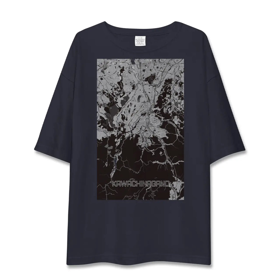 【河内長野（大阪府）】地図柄ビッグシルエットTシャツ