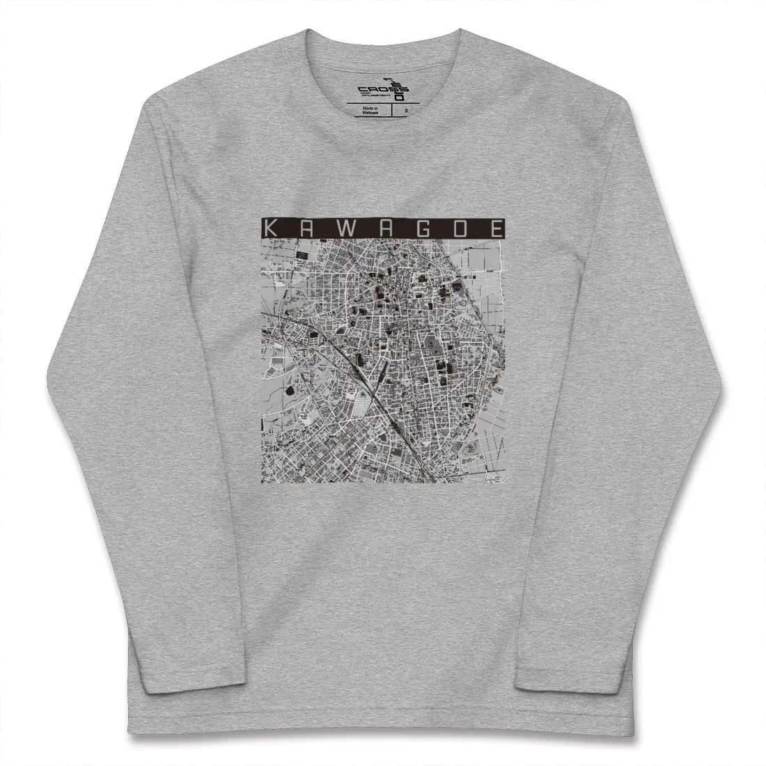 【川越(埼玉県)】地図柄ロングスリーブTシャツ