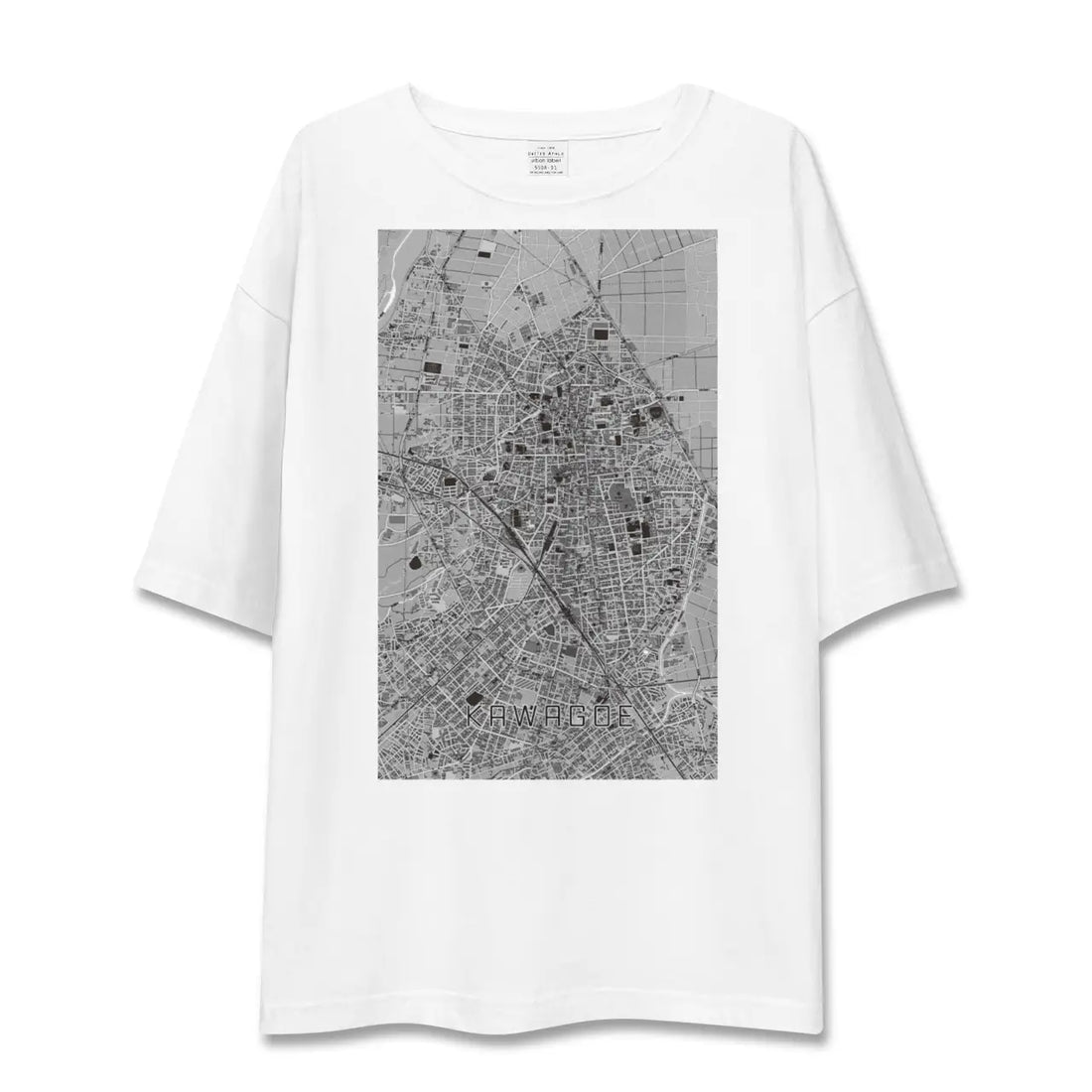 【川越（埼玉県）】地図柄ビッグシルエットTシャツ