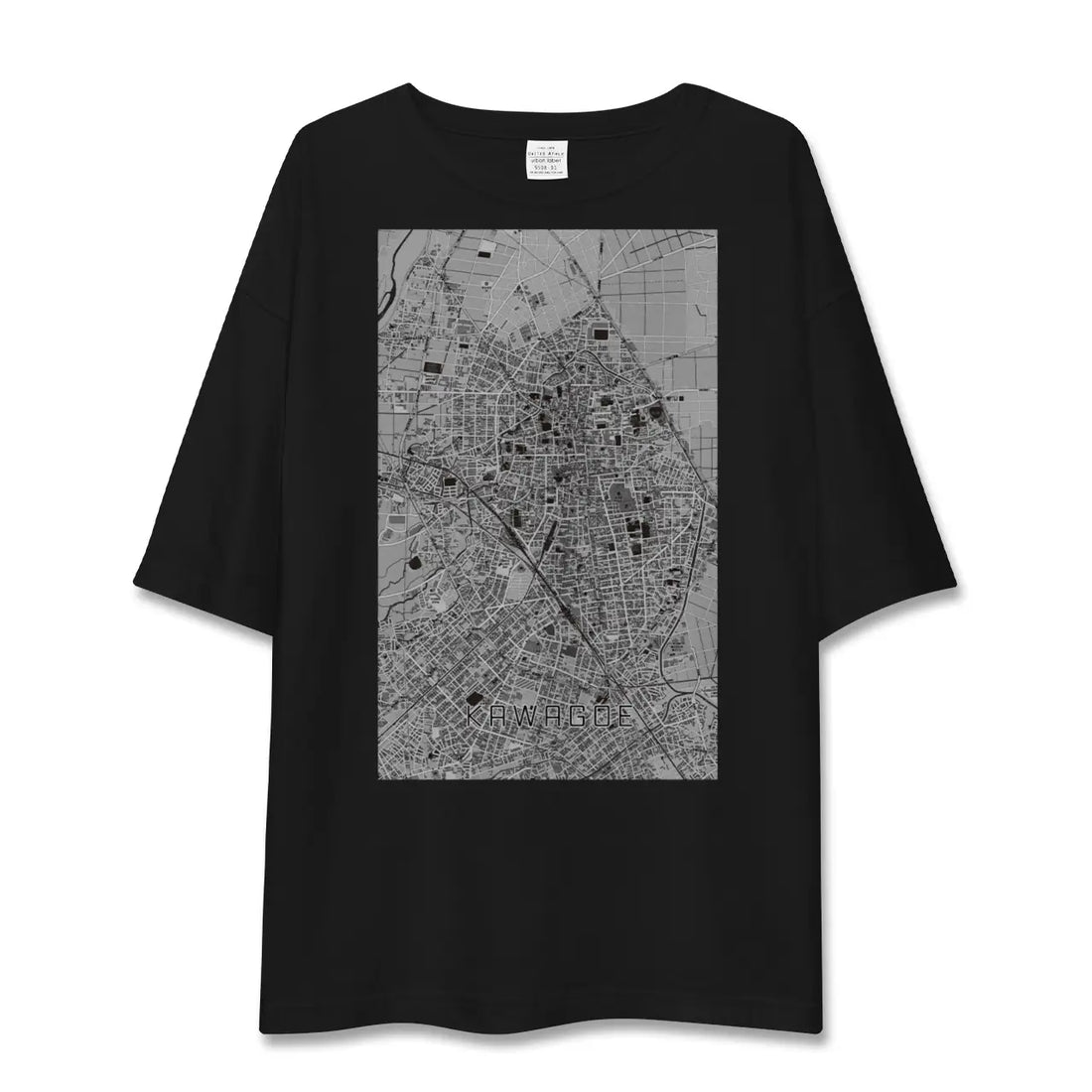 【川越（埼玉県）】地図柄ビッグシルエットTシャツ