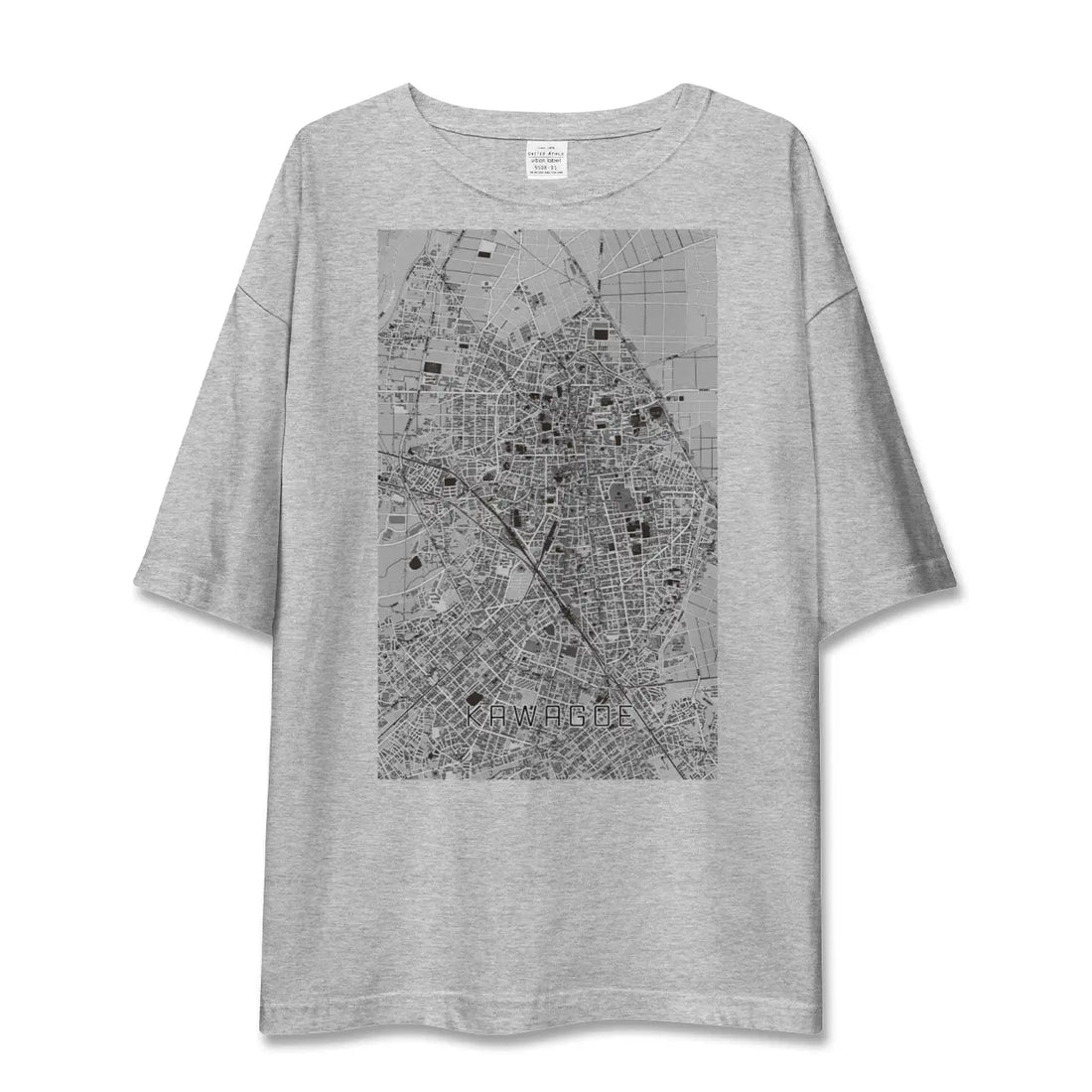 【川越（埼玉県）】地図柄ビッグシルエットTシャツ