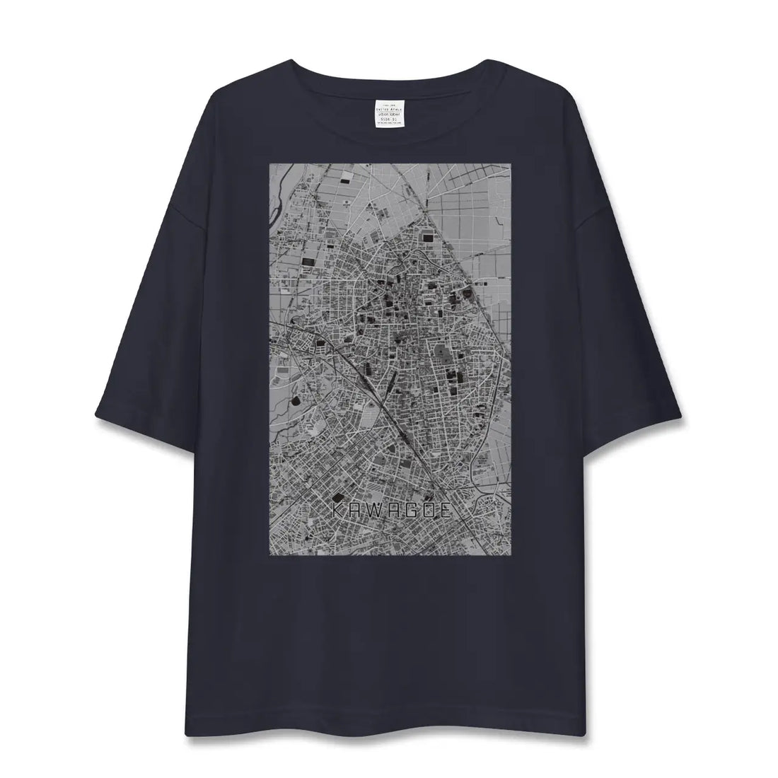 【川越（埼玉県）】地図柄ビッグシルエットTシャツ