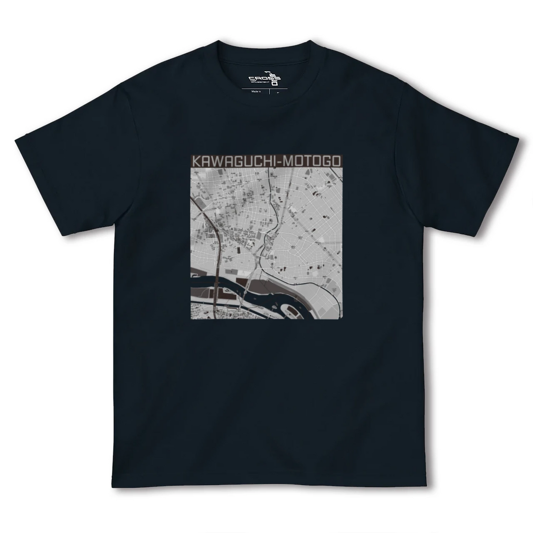 【川口元郷(埼玉県)】地図柄ヘビーウェイトTシャツ
