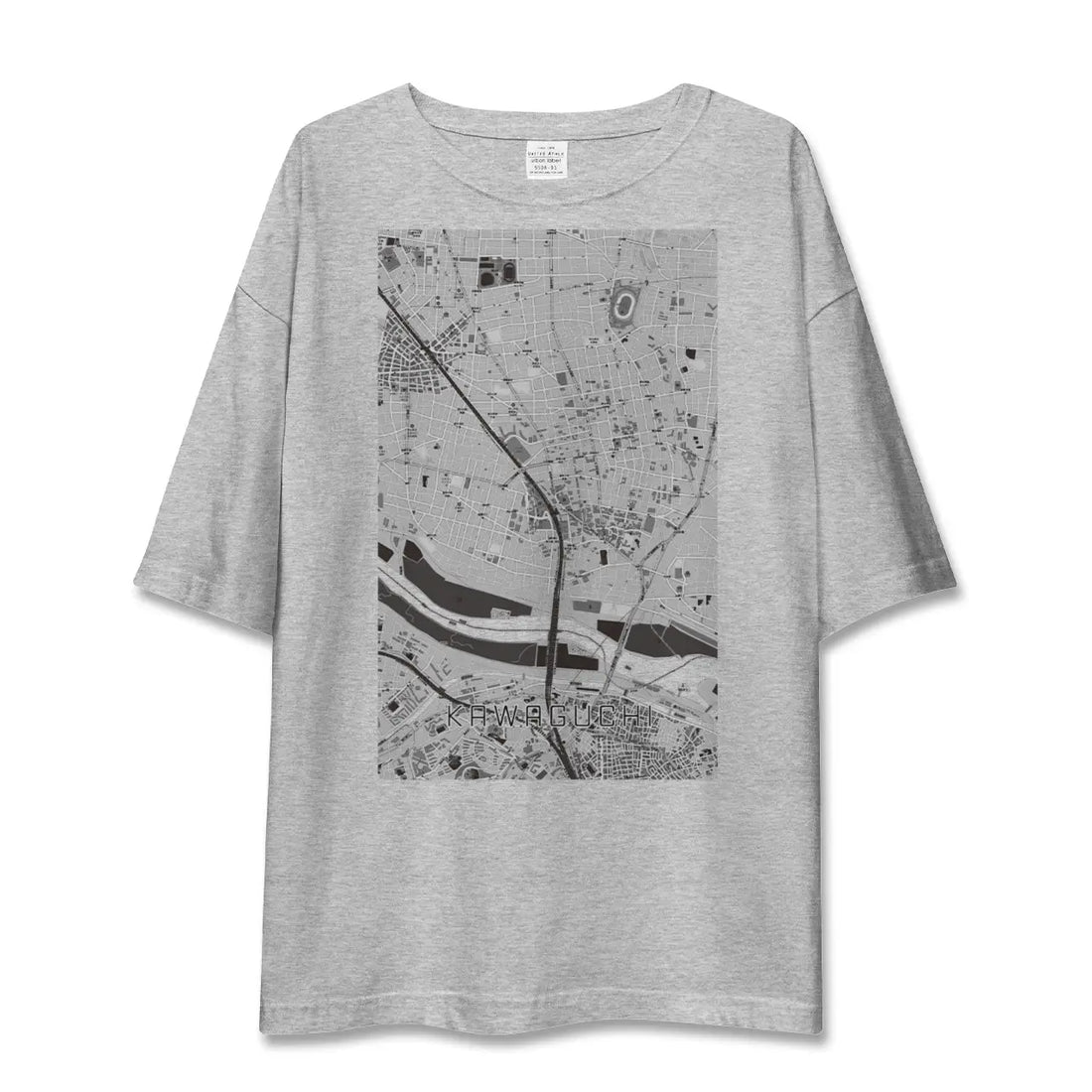 【川口（埼玉県）】地図柄ビッグシルエットTシャツ